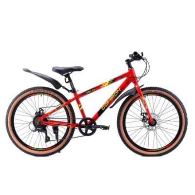 Велосипед COMIRON REBEL, 24", 8 скоростей, (рама 13), ригид красный в Магазине Спорт - Пермь