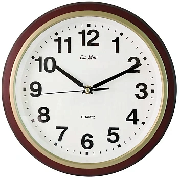 Кварцевые настенные часы La Mer GD309-9 с плавным ходом секундной стрелки в магазине Спорт - Пермь