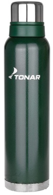 Термос TONAR HS.TМ-059-G, с ситечком, крышки-кружки, 1600мл, зеленый