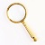 Лупа 3х-кратности, золотая, линза 32мм,19см, артикул 9943887