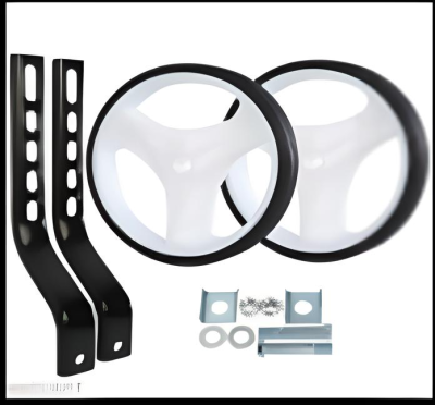 Дополнительные колёса для детского велосипеда 12"-20", универсальное крепление, с кронштейном, цвет уточняйте в Магазине Спорт - Пермь