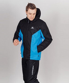 Утепленный костюм Nordski Base Black/Blue (NSM765170)