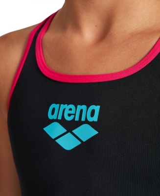 Купальник детский Arena BIGLOGO SWIM PRO BACK JR 001332 595,black-freak rose в магазине Спорт - Пермь