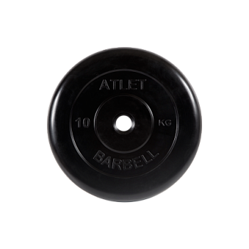 Диск обрезиненный MB Barbell "Atlet", вес 10 кг в Магазине Спорт - Пермь