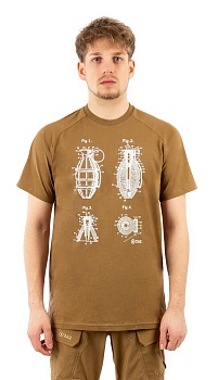 Футболка мужская 7.62 Grenade 7TS-03CT, койот