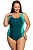 Слитный моделирующий купальник Mad Wave Viana HiClo Green M0144 12 10W в магазине Спорт - Пермь