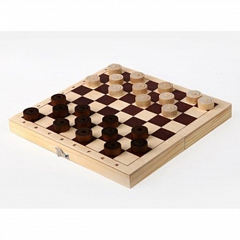 Шашки деревянные с доской, изготовитель: Орлов