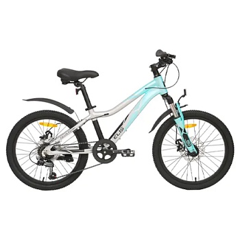 Велосипед TechTeam Elis, 24" x13, 7 скоростей, бирюзовый
