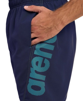 Шорты для плавания и пляжа Arena FUNDAMENTALS BOXER R 006444 780,цвет Navy-turquoise в магазине Спорт - Пермь