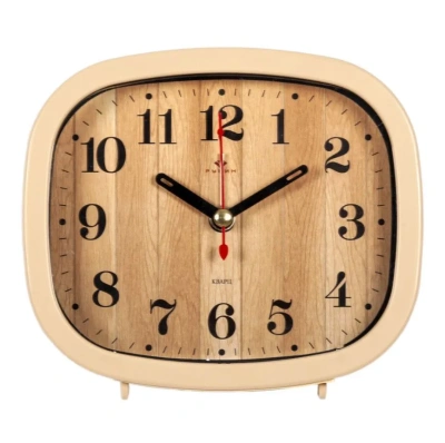 Будильник кварц бежевый Классика B5-005 в магазине Спорт - Пермь