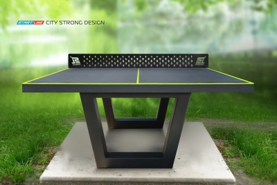 Теннисный стол антивандальный Start Line City Strong Design Outdoor, всепогодный, цвет графит/черный