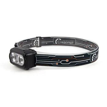 Фонарь налобный "СИБИРСКИЙ СЛЕДОПЫТ-PULSAR", 2 LED+2 LED SMD, аккум.1x1200mAh,3xAAA