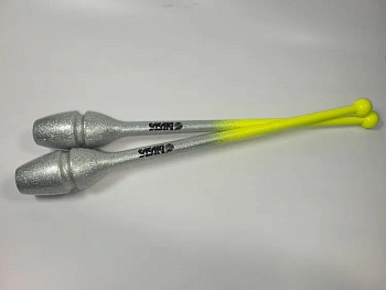 Булавы SASAKI М-34JKGH Galaxy Input-Rubber, 40,5 см, цвет желто-серебряные LMYxSI Luminous Yellow x Silver