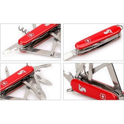 Нож Victorinox Angler, 91мм, 19 функций (1.3653.72), красный