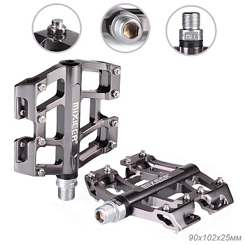 Педали COMIRON MIXIEER ATILLA, фрезерованный CNC алюминий, 90х102х25мм