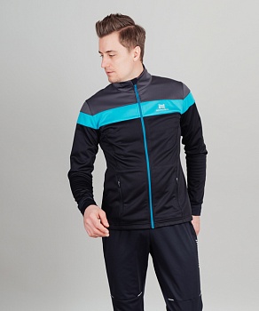 Разминочная куртка NORDSKI Drive Black/Blue NSM805170