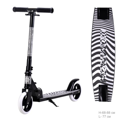 Самокат COMIRON  GT2021-Z1, 145мм, зебра