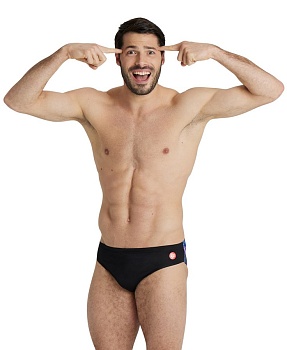 Мужские плавки Arena СRAZY SWIM BRIEFS PLACEMENT 5063 550,black-multi в магазине Спорт - Пермь