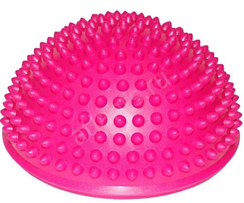 Полусфера массажная балансировочная с выступами YW-07/16X8F, фуксия в Магазине Спорт - Пермь