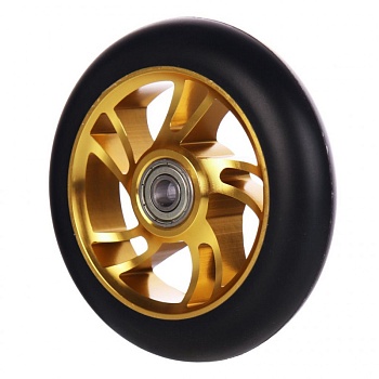 Колесо для трюкового самоката PU Tomado, 110мм, с подшипником ABEC-9, цвет золото