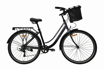 Велосипед TechTeam Meadow 28 x 17 черно-серый