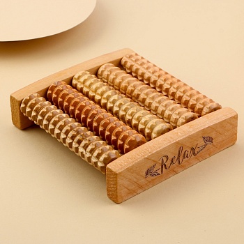 Массажёр для ног деревянный Natural beauty 14х12х3 см, арт. 7376288 в Магазине Спорт - Пермь