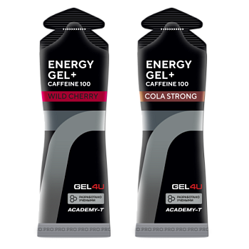 GEL4U Гель энергетический углеводный с кофеином, 60мл, вкус микс в магазине Спорт - Пермь