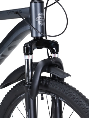 Велосипед COMIRON SYSTEM 27,5", 10 скоростей, серо-черный в Магазине Спорт - Пермь
