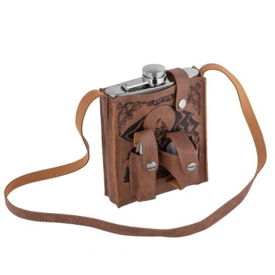 Набор GT Волк (фляжка 540 мл + 3 стопки + мультитул) GT-2023-PT-18C