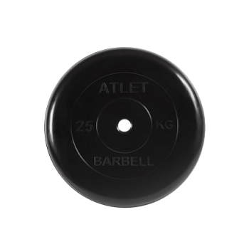 Диск обрезиненный MB Barbell "Atlet", d= 26мм, вес 25 кг в Магазине Спорт - Пермь