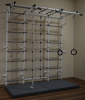 Детский комплекс ПИОНЕР- С44СМ, белый/серый в Магазине Спорт - Пермь