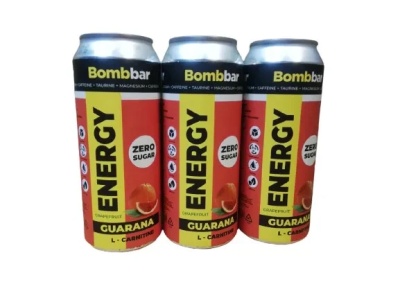 BOMBBAR напиток энергетический L-Карнитин с гуараной 0,45л, вкусы в ассортименте в магазине Спорт - Пермь