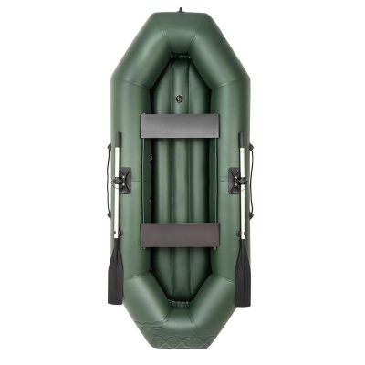 Лодка ПВХ Тонар Бриз А280 надувное дно, зеленый