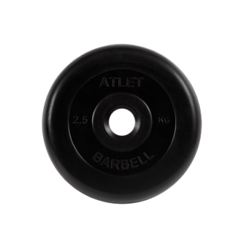 Диск обрезиненный MB Barbell "Atlet", d=31 мм, вес 2,5 кг в Магазине Спорт - Пермь