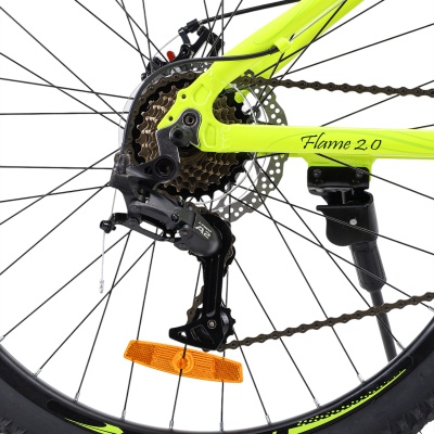 Велосипед COMIRON  FLAME 26", 21 скорость (рама 17), зеленый лайм в Магазине Спорт - Пермь