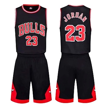 Форма баскетбольная взрослая Chicago Bulls(Jordan) черная