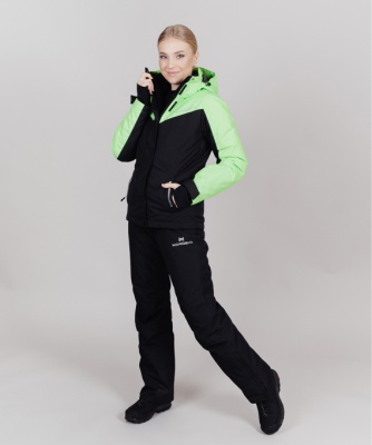 Горнолыжная куртка Nordski Extreme Black/Lime W NSW561180