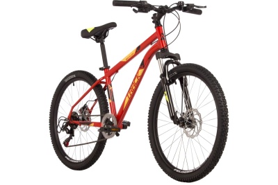 Велосипед NOVATRACK BATTLER TZ500, (24SHD.BATTLER.14RD23), 24", 6 скоростей,(рама 14), красный в Магазине Спорт - Пермь