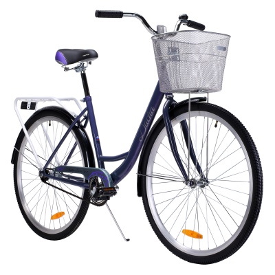 Велосипед городской Krypton DACHA, 28", 1 скорость, (рама 19), фиолетовый в Магазине Спорт - Пермь