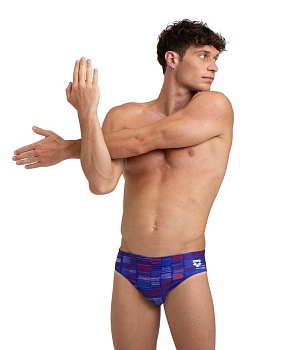 Мужские плавки Arena ARENA SLOW MOTION SWIM BRIEFS 5986 870, neon blue multi в магазине Спорт - Пермь