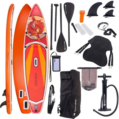 Сапборд надувной (SUP-доска) Tech Team Koromo, 350*84*15см, Orange 