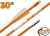 Стрела лучная фибергласс Centershot Sonic 30", оперение Parabolic 3", артикул ARW70FG703-0OR, оранжевая Стрела лучная фибергласс Centershot Sonic 30", оперение Parabolic 3", артикул ARW70FG703-0OR, оранжевая