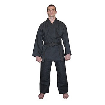 Кимоно для джиу-джитсу, айкидо и рукопашного боя Эквоис, 12 унций, черное в магазине Спорт - Пермь