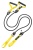 Тренажер для плавания Mad Wave Dry training with plastic handles, М0771 09 2 00W, сопротивление от 2,2 до 6,3 кг, желтый в магазине Спорт - Пермь