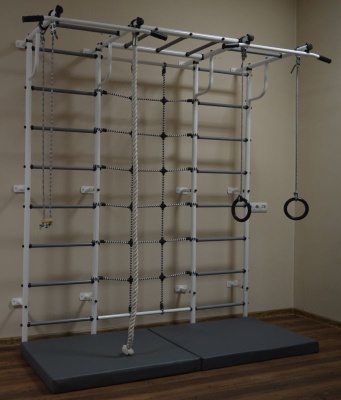 Детский комплекс ПИОНЕР- С44СМ, белый/серый в Магазине Спорт - Пермь