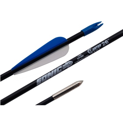Стрела лучная фибергласс Centershot Sonic 26" оперение Parabolic 3" Арт. CSTJ-C05002-26