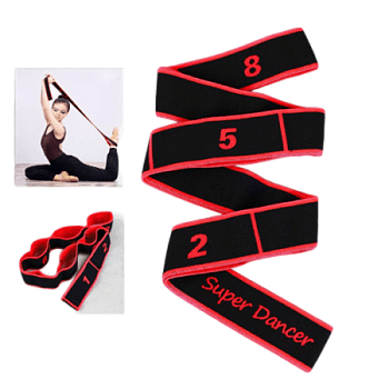 Эспандер - лента Woohooo Yoga Belt, 8 петель, красный в Магазине Спорт - Пермь