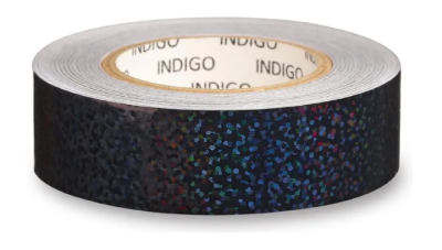 Обмотка для обруча на подкладке INDIGO Crystal IN139, черная