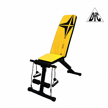 Скамья силовая универсальная с эспандерами DFC D008Y в Магазине Спорт - Пермь