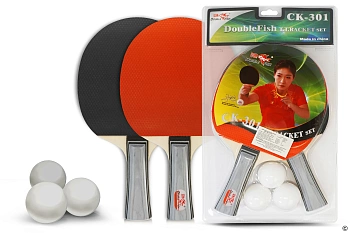 Набор для настольного тенниса Double Fish 301 (2 ракетки,3 мяча)